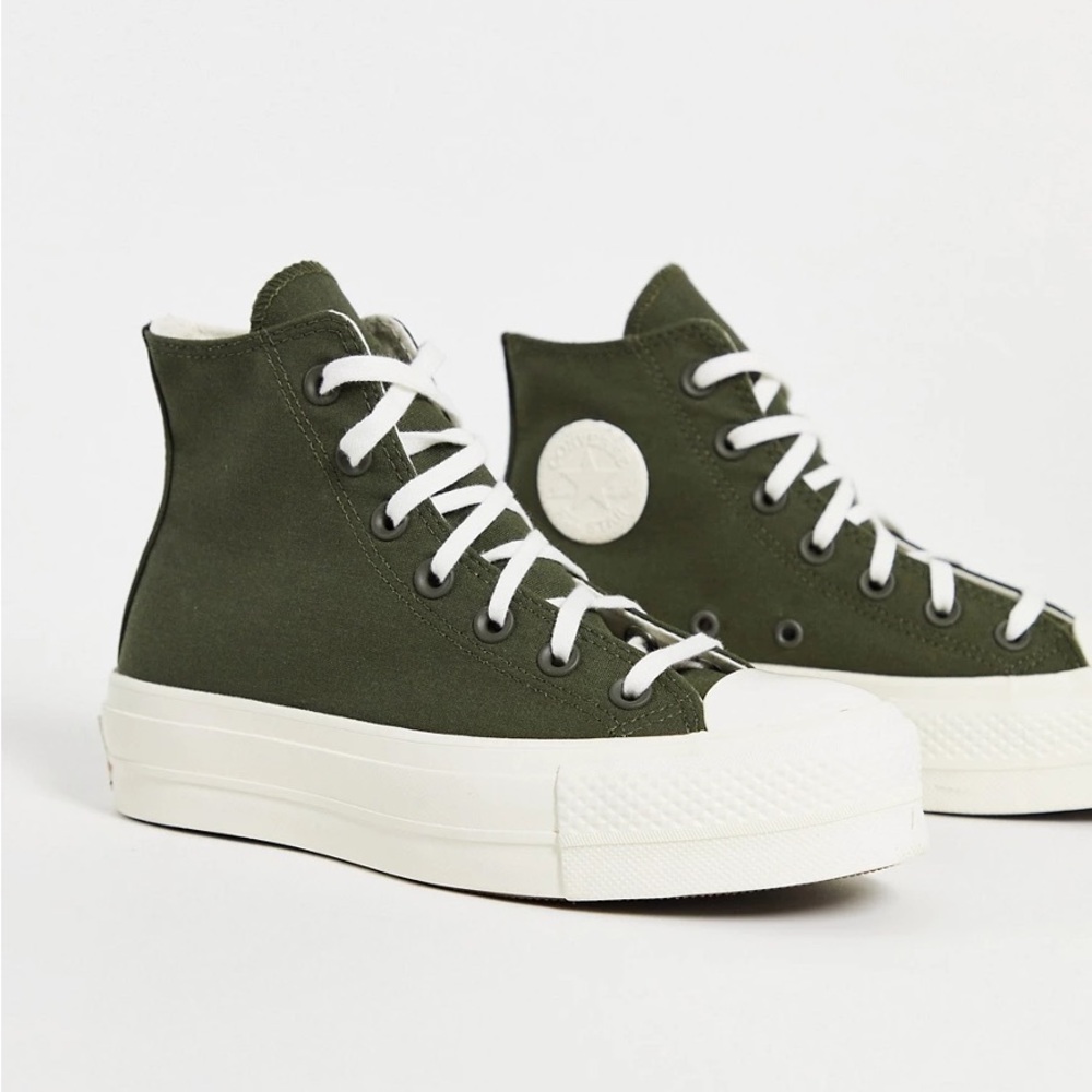 Converse All Star Hi Lift sneakers in Olive Green